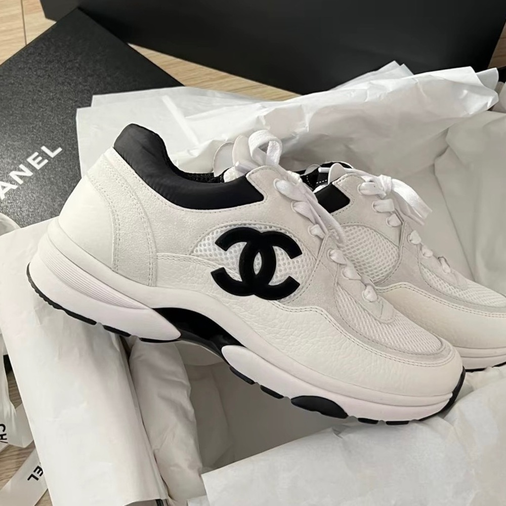 CHANEL White Sneakers 🌈
